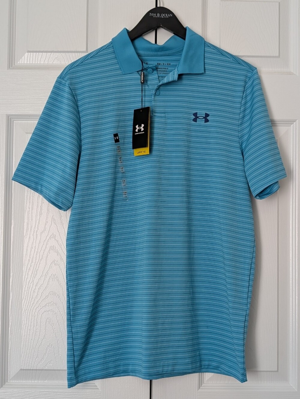 Under Armour Men’s Blue Striped Polo Shirt
